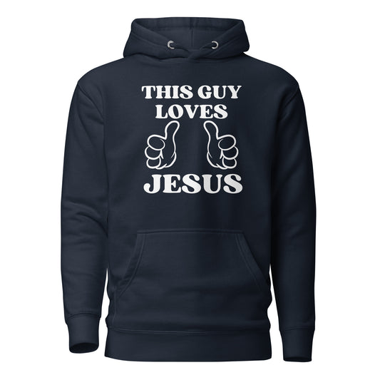 This Guy Loves Jesus Unisex  Premium Hoodie