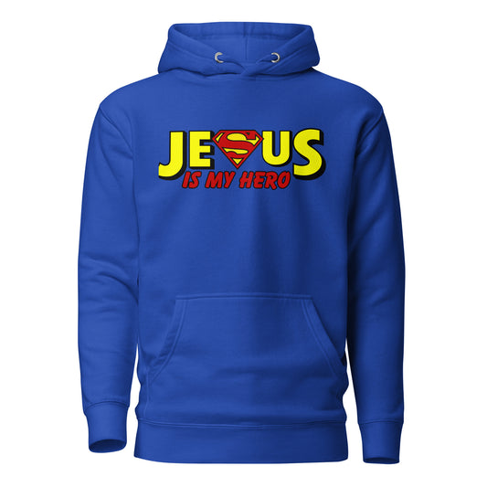 Jesus is My Hero Premium Unisex Hoodie