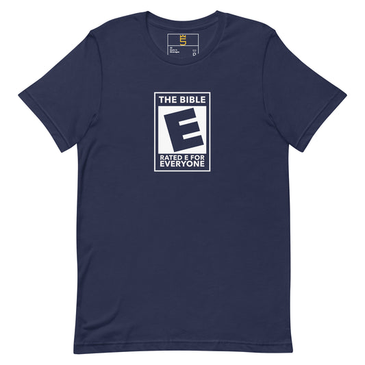 Rated E for Everyone Unisex t-shirt